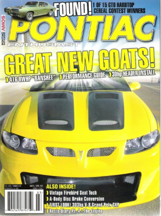 PONTIAC ENTHUSIAST 2005 MAR - NEW GXP, '69 20Bbl GTO